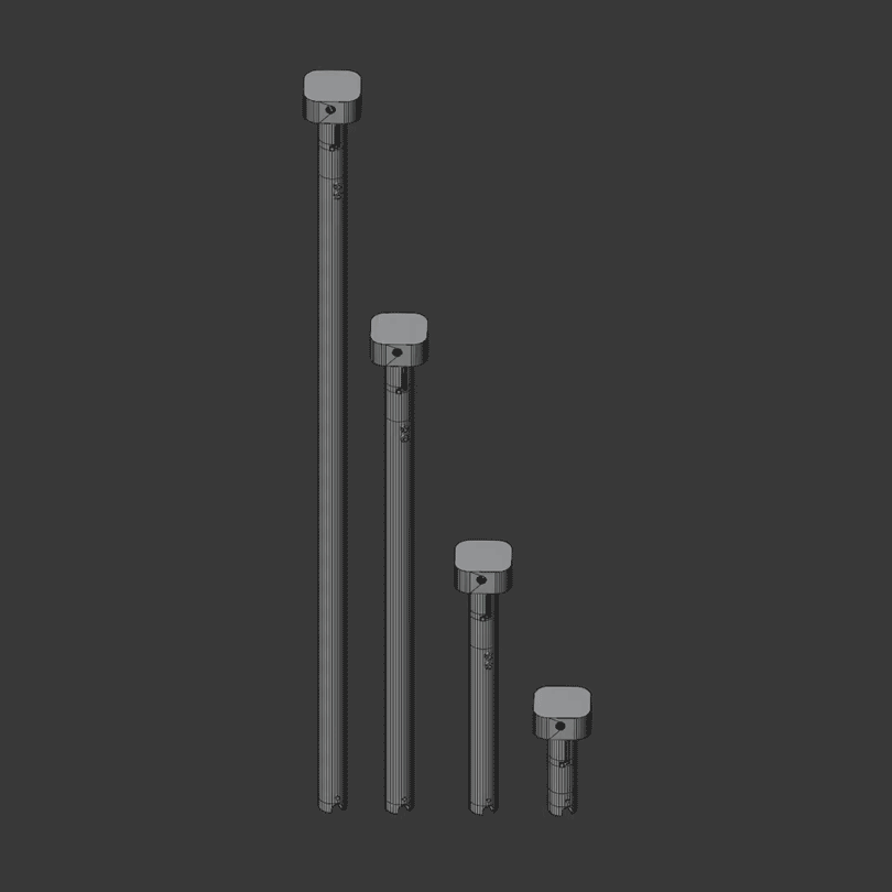 Rotating 3D model of MARS arm components