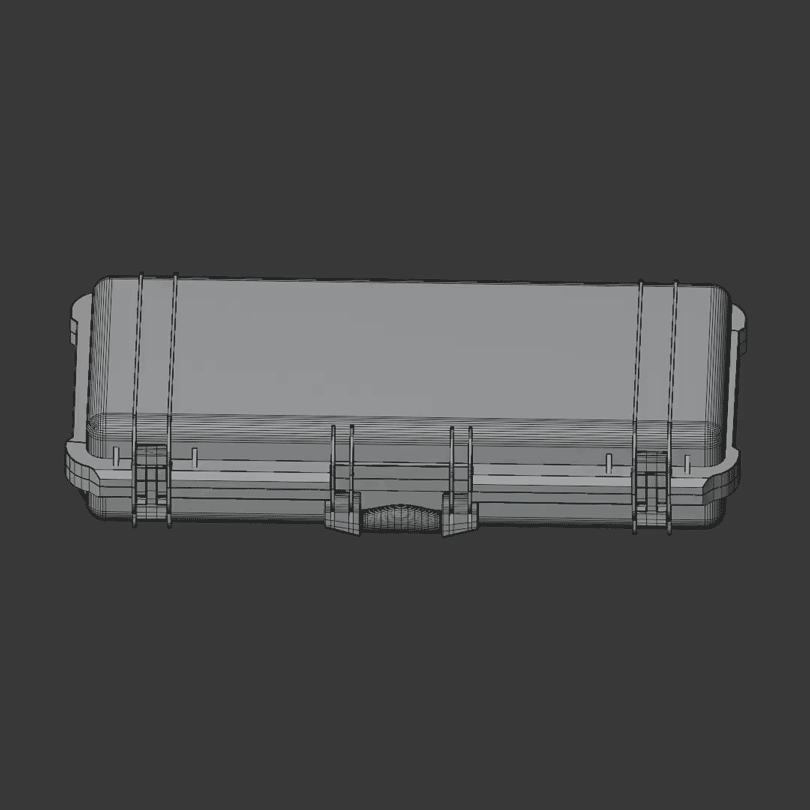 Rotating 3D model of MARS crate (long)