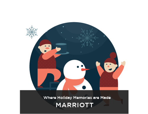 elves building a snowman