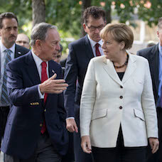 Angela Merkel at the 9/11 Memorial