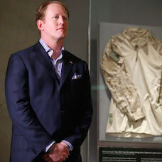 Robert O'Neill at the 9/11 Memorial