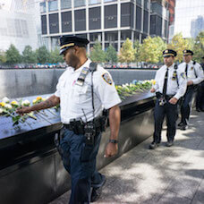 NYPD tribute for Randolph Holder at the 9/11 Memorial