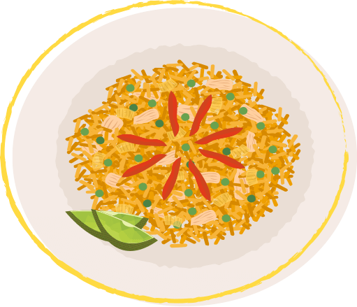 Illustration of an Arroz Imperial