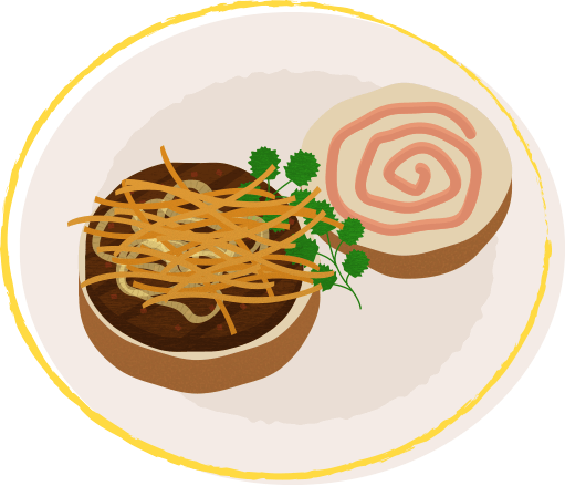 Illustration of a Frita Cubana