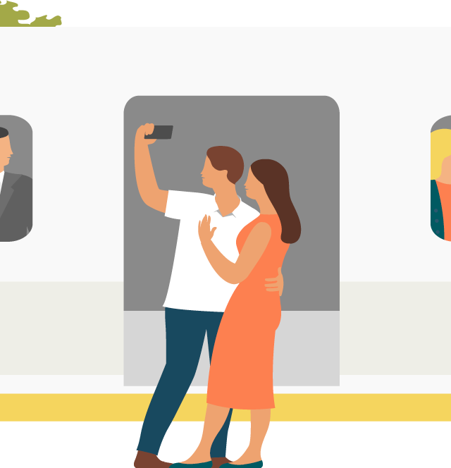 couple taking selfie